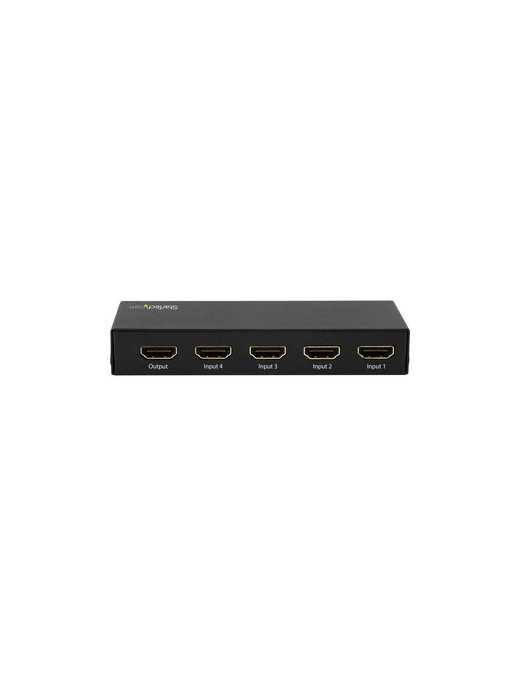 StarTech.com 4 Port HDMI Switch - 4K 60Hz - Supports HDCP - IR - HDMI Selector - HDMI Multiport Video Switcher - HDMI Switcher -