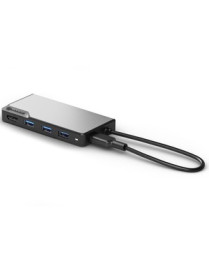 ALOGIC USB-C Fusion CORE 5-in-1 HDMI & USB Hub- 1 x HDMI@4K@60Hz, 3 x USB-A (USB3.0) 1 x USB-C (Data + PD) - Space Grey - ALOGIC