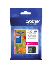 Brother LC3011MS Original Standard Yield Inkjet Ink Cartridge - Single Pack - Magenta - 1 Each - 200 Pages