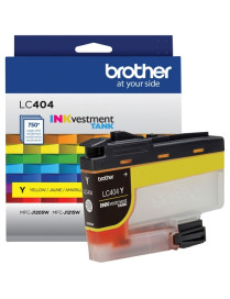 Brother INKvestment LC404Y Original Standard Yield Inkjet Ink Cartridge - Single Pack - Yellow - 1 Each - 750 Pages