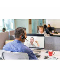 HP Inc. Poly Savi 8210-M Headset - Mono - Wireless - DECT - 590.6 ft - Over-the-head - Monaural - Ear-cup - Noise Cancelling Mic