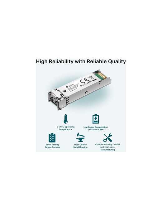 Tp Link TP-Link TL-SM311LM MiniGBIC Module - For Data Networking, Optical Network - 1 x LC 1000Base-SX Network - Optical Fiber -