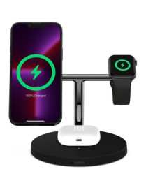 Belkin BoostCharge Pro 3-in-1 Wireless Charger with MagSafe 15W - Input connectors: USB