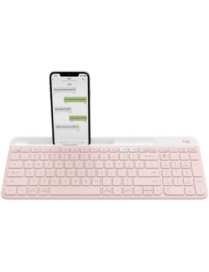 Logitech K585 Slim Multi-Device Wireless Keyboard - Wireless Connectivity - Bluetooth/RF - 2.40 GHz - Notebook, Smartphone - PC,