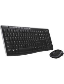Logitech MK270 Wireless Keyboard and Mouse Combo for Windows, 2.4 GHz Wireless, Compact Mouse, 8 Multimedia and Shortcut Keys, 2