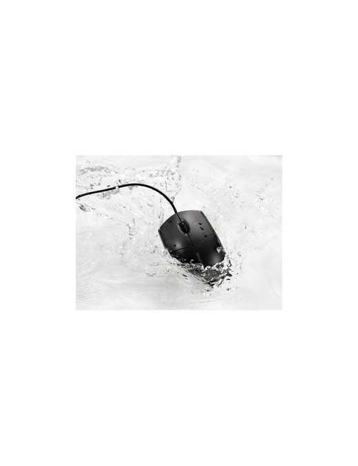Kensington Pro Fit Wired Washable Mouse - Rugged - Optical - Cable - Black - USB Type A - 1600 dpi - Scroll Wheel - 3 Button(s) 