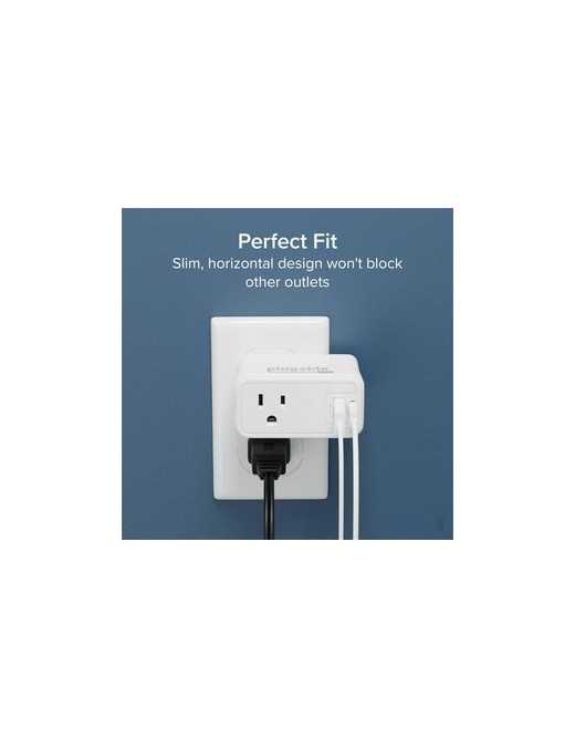 Plugable Wall Outlet Extender with 1x USB-C and 1x USB, 32W USB C Charger Block - USBC Fast Charger for iPhone 13/14, Travel, Ho