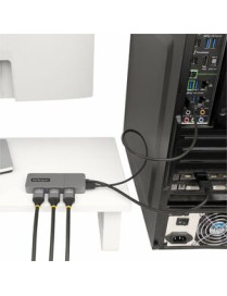 StarTech.com 3-Port MST Hub, DisplayPort to Triple 4K 60Hz HDMI, DP 1.4 Multi-Monitor Adapter, Windows Only - DisplayPort to Tri