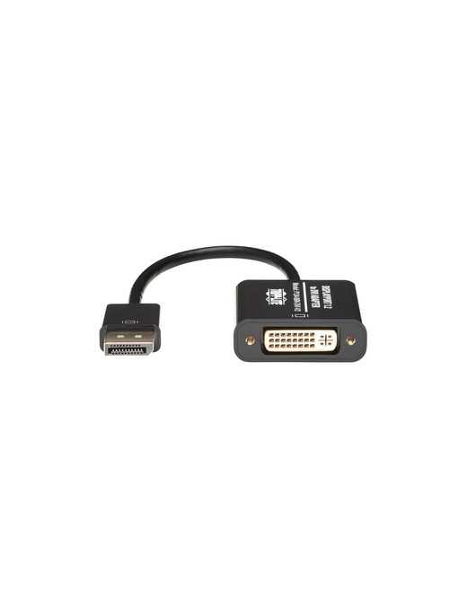 Tripp Lite 6in DisplayPort to DVI Adapter Active Converter M/F DPort 1.2 6" - 6" DisplayPort/DVI Video Cable for Video Device, M