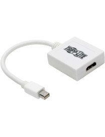 Tripp Lite 6in Mini DisplayPort to HDMI Adpater Converter mDP to HDMI M/F 6" - 6" HDMI/Mini DisplayPort A/V Cable for Audio/Vide