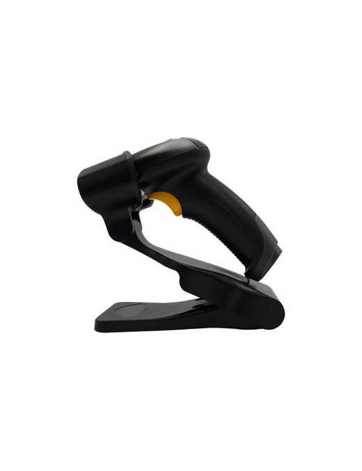 Star Micronics Wireless Handheld Scanner - Wireless Connectivity - 1D, 2D - Imager - Bluetooth - Black - Stand Included - IP42