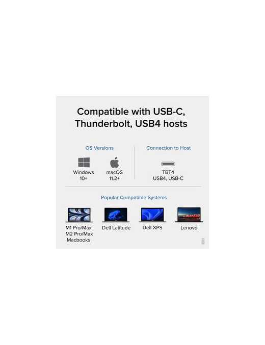 Plugable Thunderbolt 4 Dock with 100W Charging, Thunderbolt Certified, 3x Thunderbolt Ports - Laptop Docking Station Dual Monito