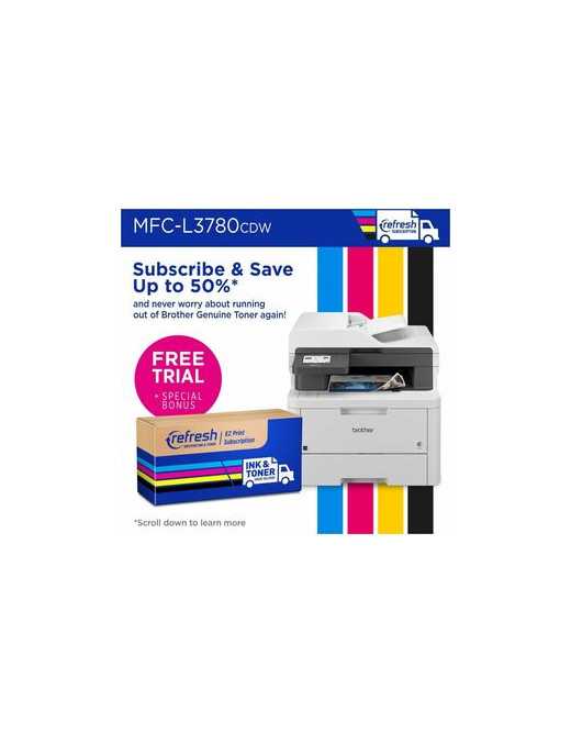 Brother MFC-L3780CDW Wired & Wireless Laser Multifunction Printer - Color - Copier/Fax/Printer/Scanner - 600 x 2400 dpi Print - 