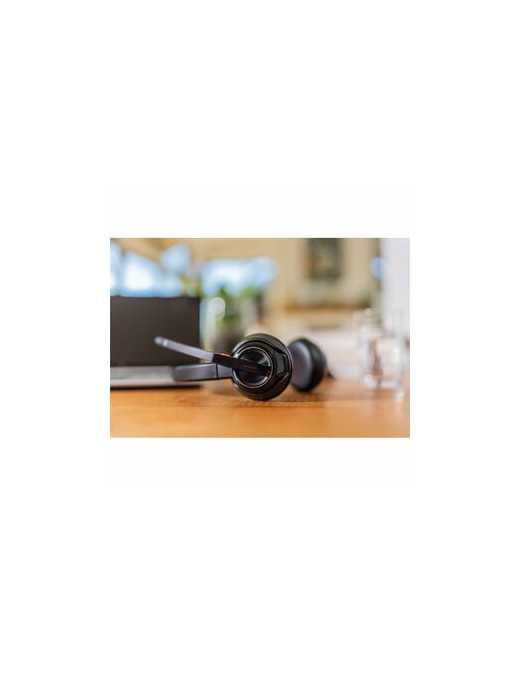 HP Inc. Poly Savi 8220 UC DECT USB-A Headset - Stereo - True Wireless - Bluetooth/DECT - 450 ft - 20 Hz - 20 kHz - On-ear - Bina