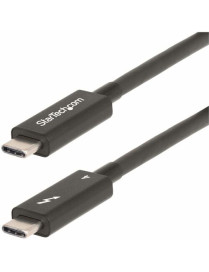StarTech.com 6ft (2m) Active Thunderbolt 4 Cable, 40Gbps, 100W PD, 4K/8K Video, Intel-Certified, Compatible w/Thunderbolt 3/USB 