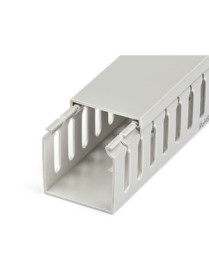 StarTech.com Cable Management Raceway with Cover 2"(50mm)W x 2"(50mm)H, 6.5ft(2m) length, 3/8"(8mm) Slots, Wall Wire Duct, UL Li