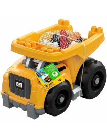 Mattel Canada Fisher Price Building Toy Blocks Cat Large Dump Truck (25 Pieces) For - 1+ Age - 25 Piece - Yellow