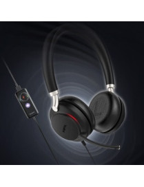 Yealink Premium USB Wired Headset - Stereo - Mini-phone (3.5mm), USB 2.0 - Wired/Wireless - Bluetooth - 32.8 ft - 32 Ohm - 20 Hz