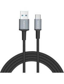 CODi 3' USB-A to USB-C Braided Nylon Charge & Sync Cable - 3 ft USB/USB-C Data Transfer Cable - First End: 1 x USB Type A - Male