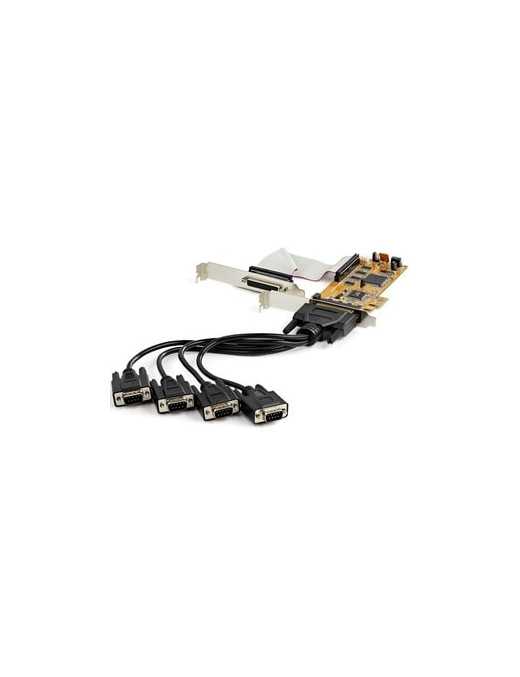 StarTech.com 8-Port PCI Express RS232 Serial Adapter Card -PCIe to Serial DB9 Controller 16C1050 UART - Low Profile - 15kV ESD -