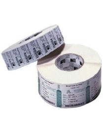 Zebra Label Paper 3.5 x 1in Direct Thermal Zebra Z-Select 4000D 3 in core - 3 1/2" Width x 1" Length - Permanent Adhesive - Dire
