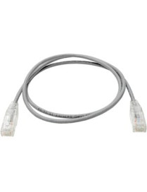 Tripp Lite by Eaton Cat6 UTP Patch Cable (RJ45) - M/M, Gigabit, Snagless, Molded, Slim, Gray, 3 ft. - 3 ft Category 6 Network Ca