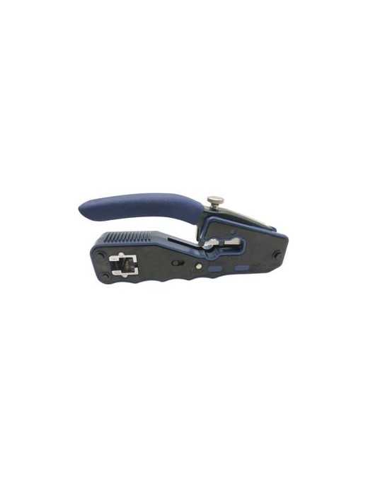 Tripp Lite by Eaton T100-PT1 Crimping Tool - Black, Blue - Non-slip Handle, Secure Grip, Heavy Duty
