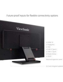 ViewSonic TD2760 27" Class LCD Touchscreen Monitor - 16:9 - 6 ms with OD - 27" Viewable - Projected Capacitive - Multi-touch Scr