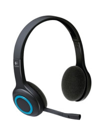 Logitech H600 Headset - Stereo - Wireless - 32.8 ft - Over-the-head - Binaural - Ear-cup - Noise Cancelling Microphone - Noise C