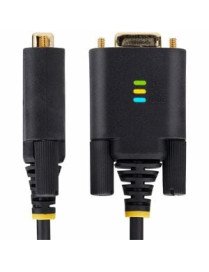 StarTech.com 10ft (3m) USB to Serial Adapter Cable, COM Retention, FTDI, DB9 RS232, Interchangeable DB9 Screws/Nuts, Windows/mac