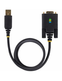 StarTech.com 3ft (1m) USB to Null Modem Serial Adapter Cable, COM Retention, FTDI, RS232, Changeable DB9 Screws/Nuts, Windows/ma