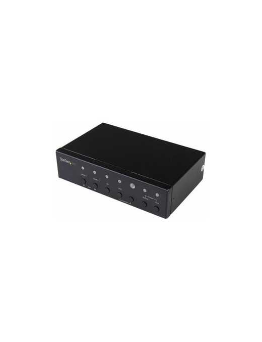 StarTech.com Multi-Input HDBaseT Extender with Built-in Switch - DisplayPort VGA and HDMI Over CAT5e or CAT6 - Up to 4K - up to 