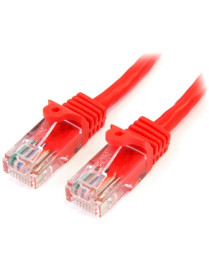 StarTech.com 50 ft Red Snagless Cat5e UTP Patch Cable - Category 5e - 50 ft - 1 x RJ-45 Male - 1 x RJ-45 Male - Red