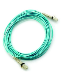 HPE LC to LC Multi-mode OM3 2-Fiber 2.0m 1-Pack Fiber Optic Cable - 6.6 ft Fiber Optic Network Cable for Network Device, Switch 