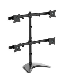 Tripp Lite Quad-Display Desktop Monitor Stand for 13" to 27" Flat-Screen Displays - Up to 27" Screen Support - 32 kg Load Capaci