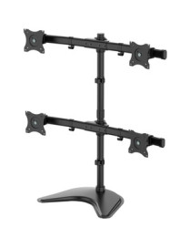 Tripp Lite Quad-Display Desktop Monitor Stand for 13" to 27" Flat-Screen Displays - Up to 27" Screen Support - 32 kg Load Capaci
