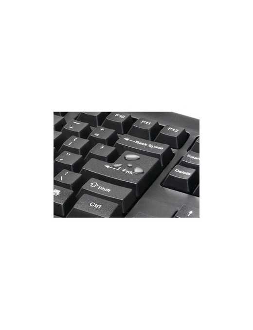 Kensington Keyboard for Life Wireless Desktop Set - USB Wireless RF 2.40 GHz Keyboard - Black - USB Wireless RF Mouse - Optical 