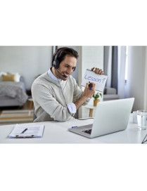Kensington Classic Headset with Mic and Volume Control - Stereo - Mini-phone (3.5mm) - Wired - Over-the-head - Binaural - Ear-cu