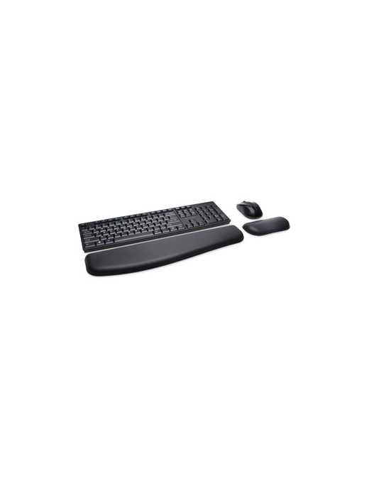 Kensington Pro Fit Wireless Desktop Set - Black - USB Wireless RF 2.40 GHz Keyboard - English (US), International - Black - USB 